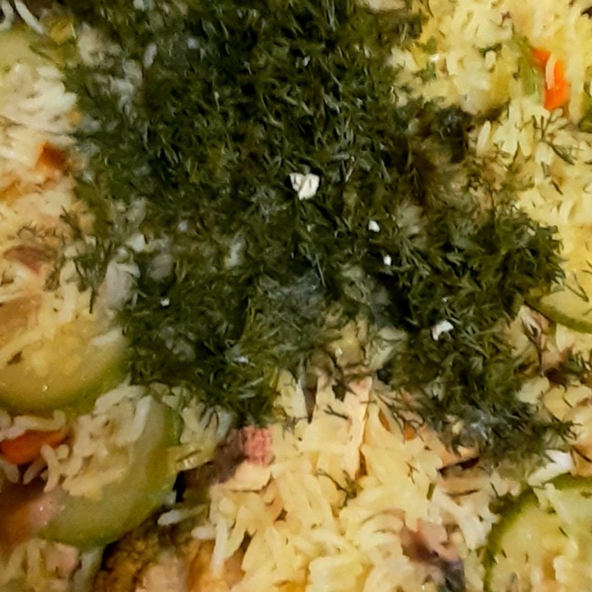 Basmati Pirinci ve Sebzeler ile Tavada